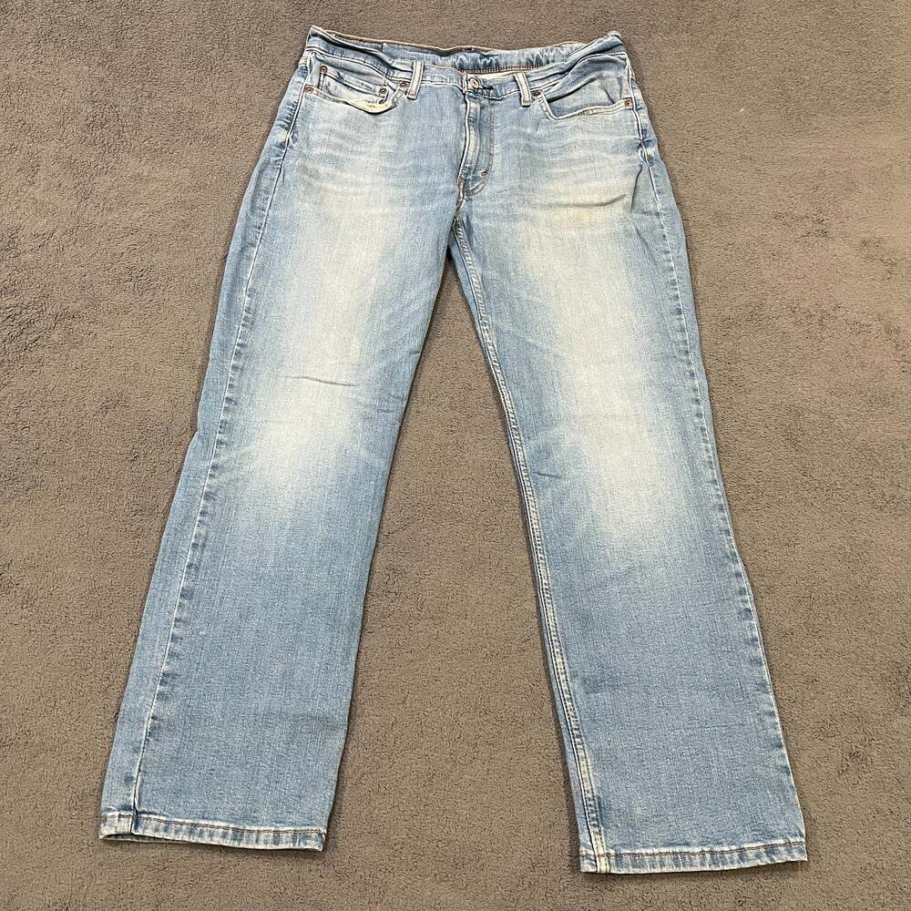 Levi's 544 Orange Tab Jeans Straight Leg Blue Denim Men's Size 36x32